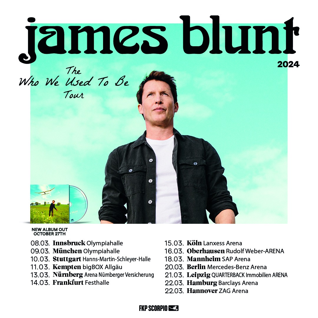 James Blunt 2024 auf Tour! Concertvisions