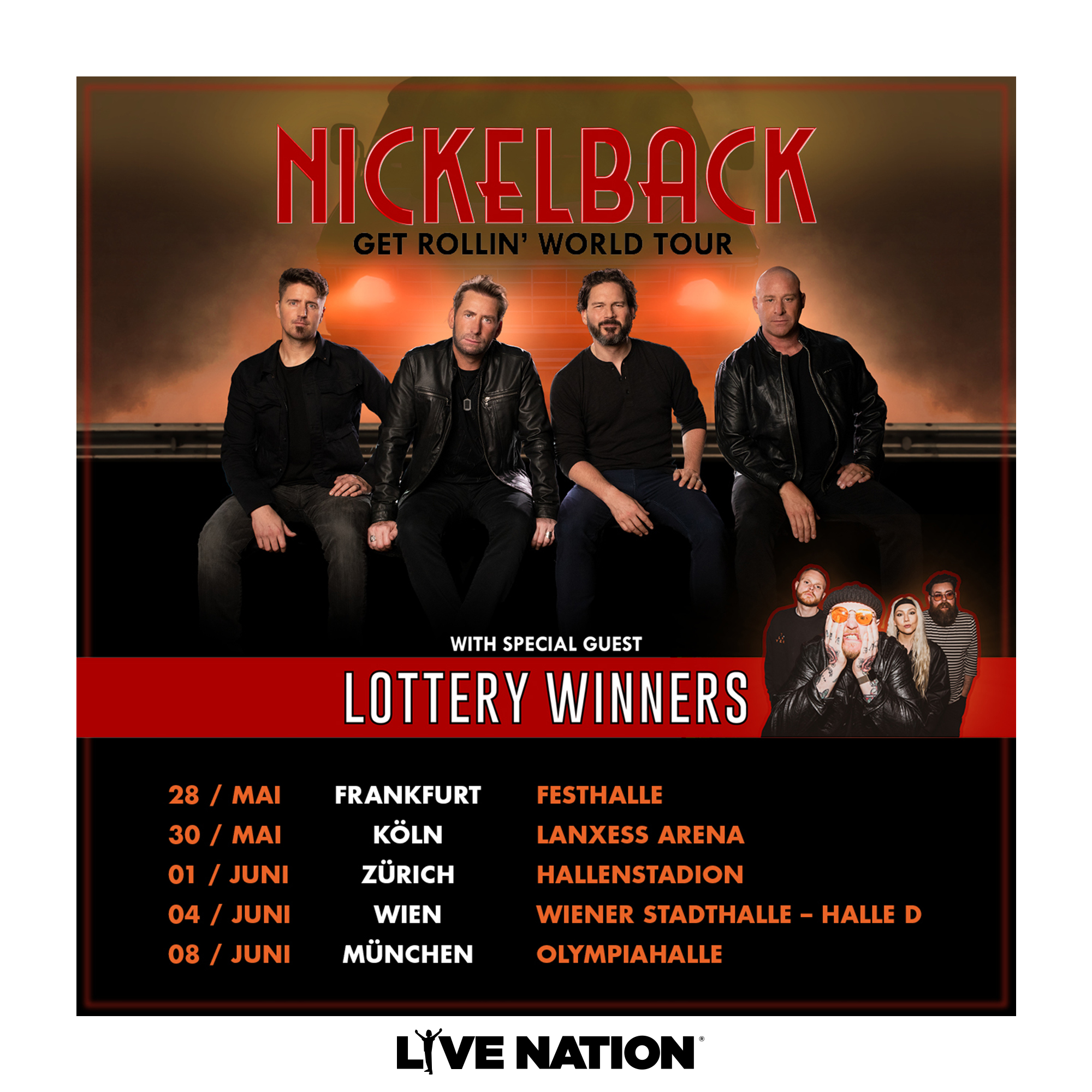 Nickelback Get rollin' world tour Concertvisions