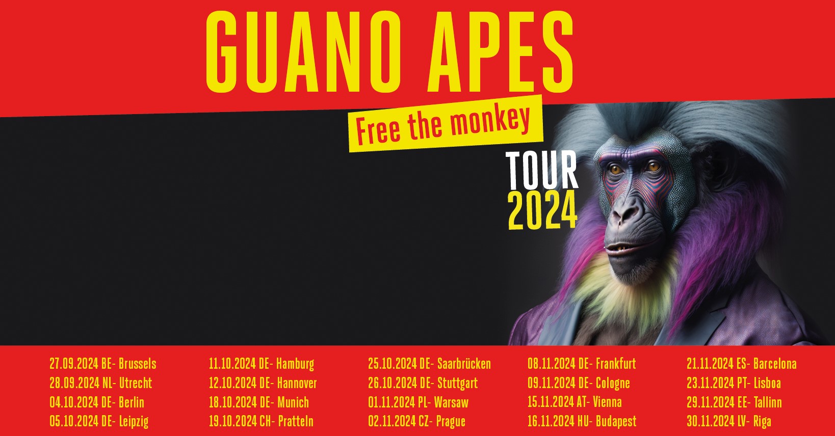 Guano Apes Free The Monkey 2024 Tour Concertvisions