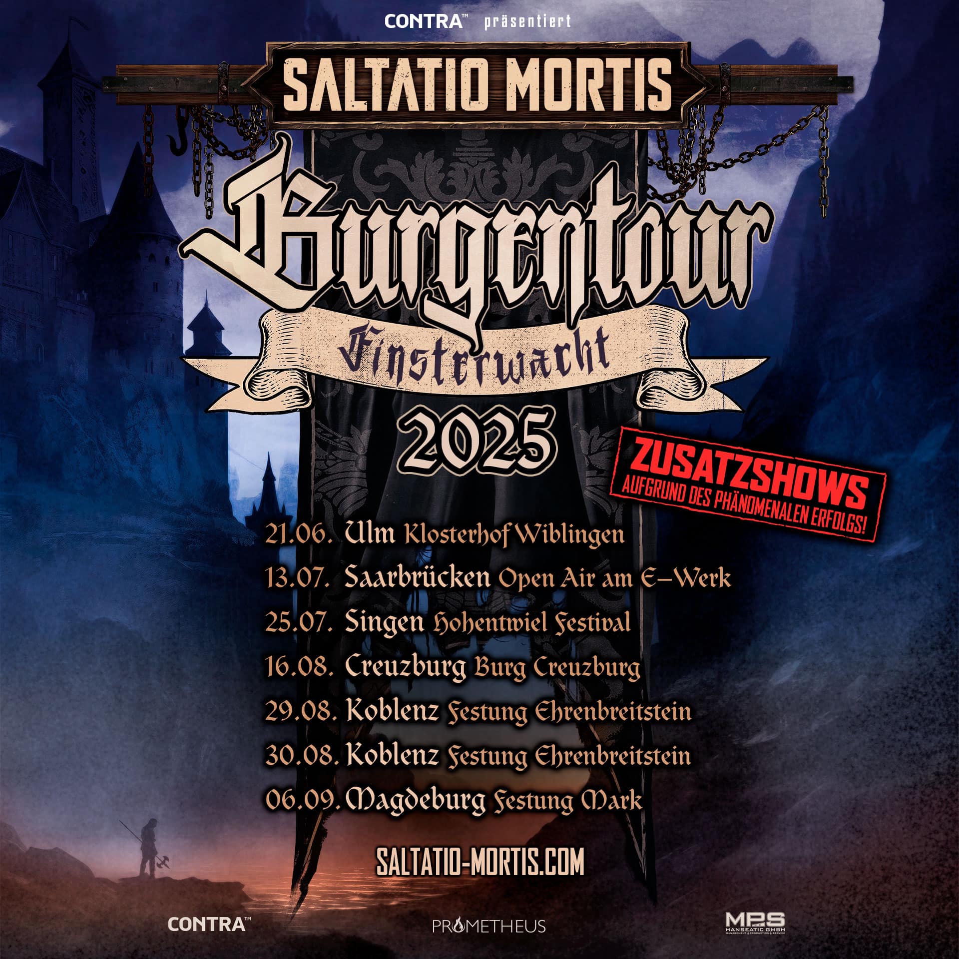 Saltatio Mortis Burgentour 2025